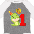 thumbnail image 4 of Inktastic 1st Birthday Cute Dinosaur Boys or Girls Long Sleeve Baby Bodysuit, 4 of 5