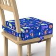 thumbnail image 1 of Asiento elevador para niños pequeños SMZCTYI con correas de seguridad antideslizantes, azules, 1 of 6