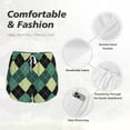 thumbnail image 6 of Fotbe Green Squares Womens High Waist Running Shorts Athletic Workout Quick Dry Shorts for Women with Pockets Gym Yoga Summer Shorts-Medium, 6 of 9