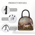 thumbnail image 4 of Fotbe Three Horses Oil Painting Bolsa de Almuerzo con Estampado, Lonchera Aislada, Contenedor de Comida Reutilizable Tipo Cooler a Prueba de Fugas, 4 of 6