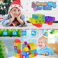 thumbnail image 4 of Fubaoda Bloques de construcción para niños pequeños y niños Juegos de construcción de Juguetes de 180 Piezas - Juguetes de construcción de vástagos - Bloques de construcción entrelazados para niños pe, 4 of 5