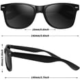 thumbnail image 2 of 100 lentes de sol negros estilo vintage para adultos Oleitodh, 2 of 9