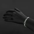 thumbnail image 5 of 8.1mm .925 Sterling Silver Diamond-Cut Flat Figaro Chain Necklace + Bracelet Set, 24" (Necklace) + 9" (Bracelet), 5 of 7
