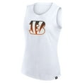 thumbnail image 2 of Women's-Fanatics  White Cincinnati Bengals Slub Tank Top, 2 of 3