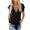 Black, variant on Tops for Women Plus Size Ultra Soft Basic Plain Tops Ladies Cotton Linen Short Sleeve Tshirts Sports Solid Tee Holiday Beach Oversize Blouse Lightweight V-Neck T-shirt White XXL