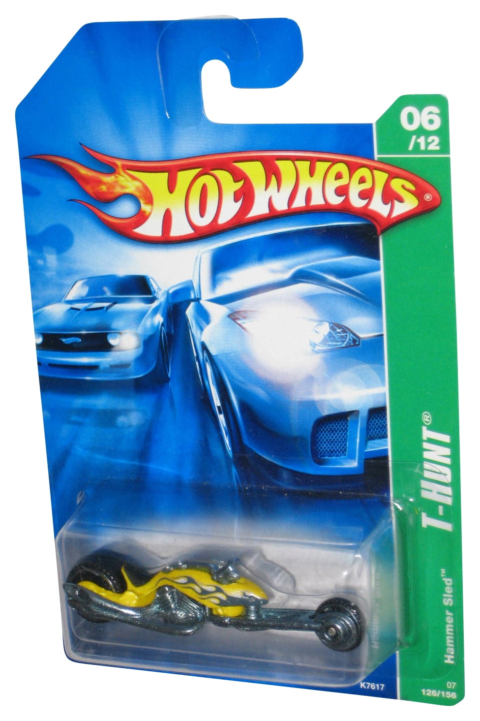 Hot Wheels Hammer Sled (2006) Mattel Red Toy Motorcycle Bike Toy