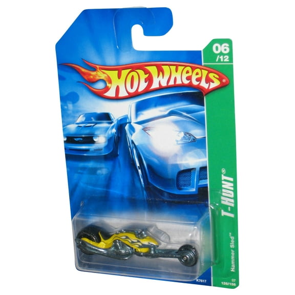 Hot Wheels T-Hunt 06/12 (2007) Yellow Hammer Sled Toy Bike 126/156