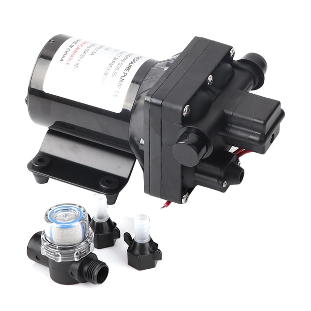 Bomba de agua autocebante para caravanas, RV, 55 PSI, 3 galones por minuto, 7,5 amperios, 12 V CC, 4008101E65