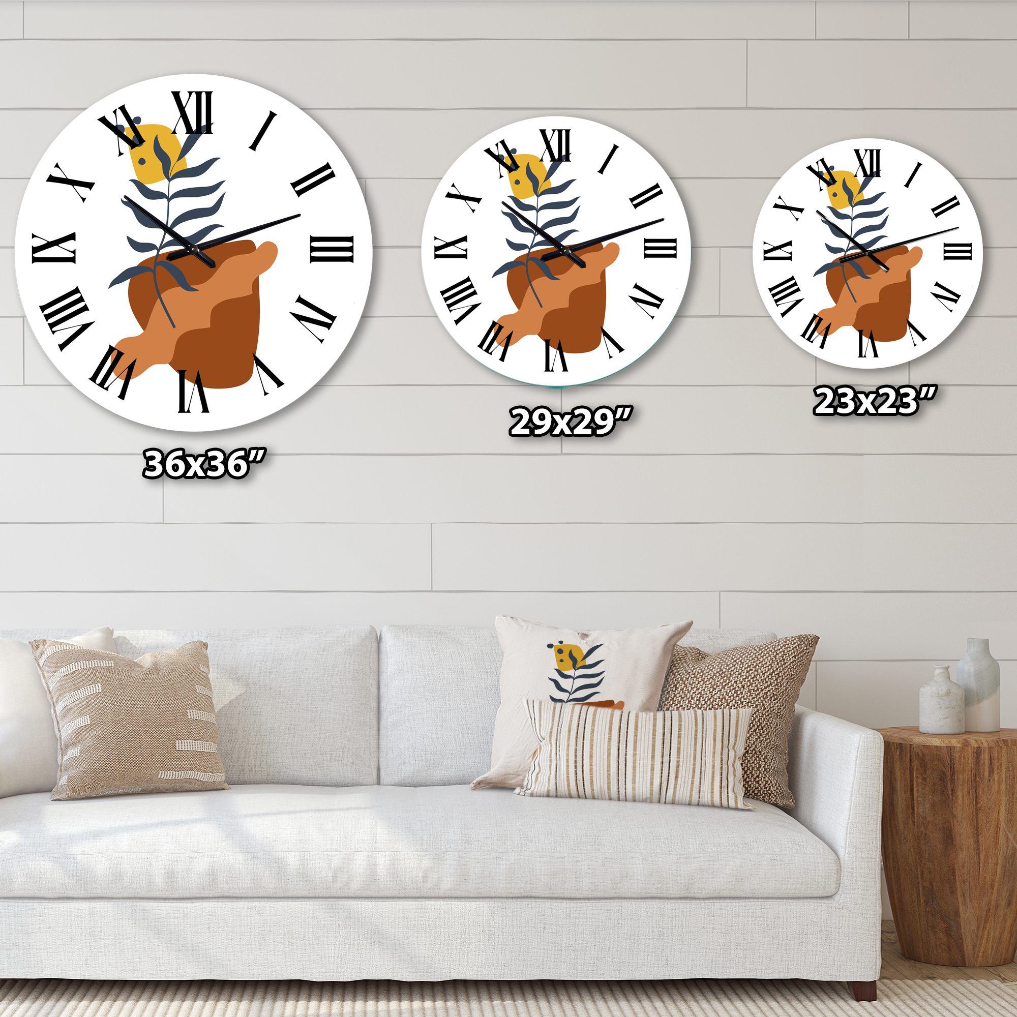 Designart 1 in Quartz Modern/Contemporary Wall Clock