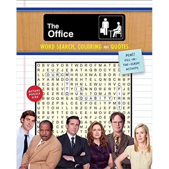 Pre-Owned The Office Word Search, Coloring and Quotes: Plus Fill-In-The-Script Activity (Paperback) 1667200186 9781667200187