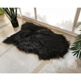 thumbnail image 2 of Real Sheepskin Rug, Natural Black - Long Hair, 2 of 7
