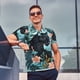 thumbnail image 4 of Balery Black Panther Floral Illustration Camisa Polo de Hombre con Estampado, de Manga Corta y Tejido Medio, Camisa Tipo Golf Polo-Small, 4 of 6