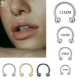 thumbnail image 2 of ZS 1 PC 316L Anillo de nariz de acero inoxidable 14G 16G Piercings de nariz Hélice Piercing de oreja Mujeres Hombres Anillos de tabique Piercing para el cuerpo Joyería Tan Jianjun unisex, 2 of 2