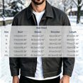 thumbnail image 4 of Thousandth Sherpa Lined Trucker Jacket for Men Lapel Collar Button Front Outerwear Casual Multi Pockets Work Coat for Outdoor Daily Street, 4 of 6