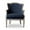 Black, variant on Baxton Studio Charlemagne Accent Chair in Black and Grey