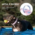thumbnail image 7 of Wolfone Waterproof Dog Collar with Quick Release Buckle， Cute Adjustable Collar for Dogs Comfort Sturdy Durable Odor Proof Easy Care（Sweet Lilac 37.5-55cm）, 7 of 7