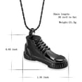 thumbnail image 2 of Sneakers Design Cremation Jewelry Keepsake Stainless Steel Urn Pendant Memorial Urn Necklace for Ashes, 2 of 5