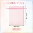 thumbnail image 2 of Uxcell Organza Bags, (6 x 8 Inch, Pink)(50 Pcs), Drawstring Sheer Organza Gift Bags Mini Mesh Jewelry Gift Pouch, Suit For- Wedding/Party/Candy/Christmas/Favors, 2 of 7