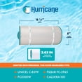 thumbnail image 3 of Hurricane HF8399-01 Replacement Spa Filter Cartridge for Unicel C8399 & PCD100W, 3 of 7