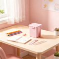 thumbnail image 6 of Tepsmf Macaron Color Rectangular Storage Box with Lid Desktop Plastic Small Organizer Container for Pens Crafts Desk Supplies, 6 of 6