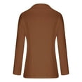 thumbnail image 6 of Jacenvly Suit Coat for Women Lapels Long Sleeve Cropped Blazers for Women Solid Business Attire Coat Soft Comfort Casual Refined Slimming Tops, 6 of 7