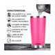 thumbnail image 3 of Vaso Térmico  Bloosom Portátil De Acero Inoxidable 20oz Con Calor/frí Barbie Rosa, 3 of 4