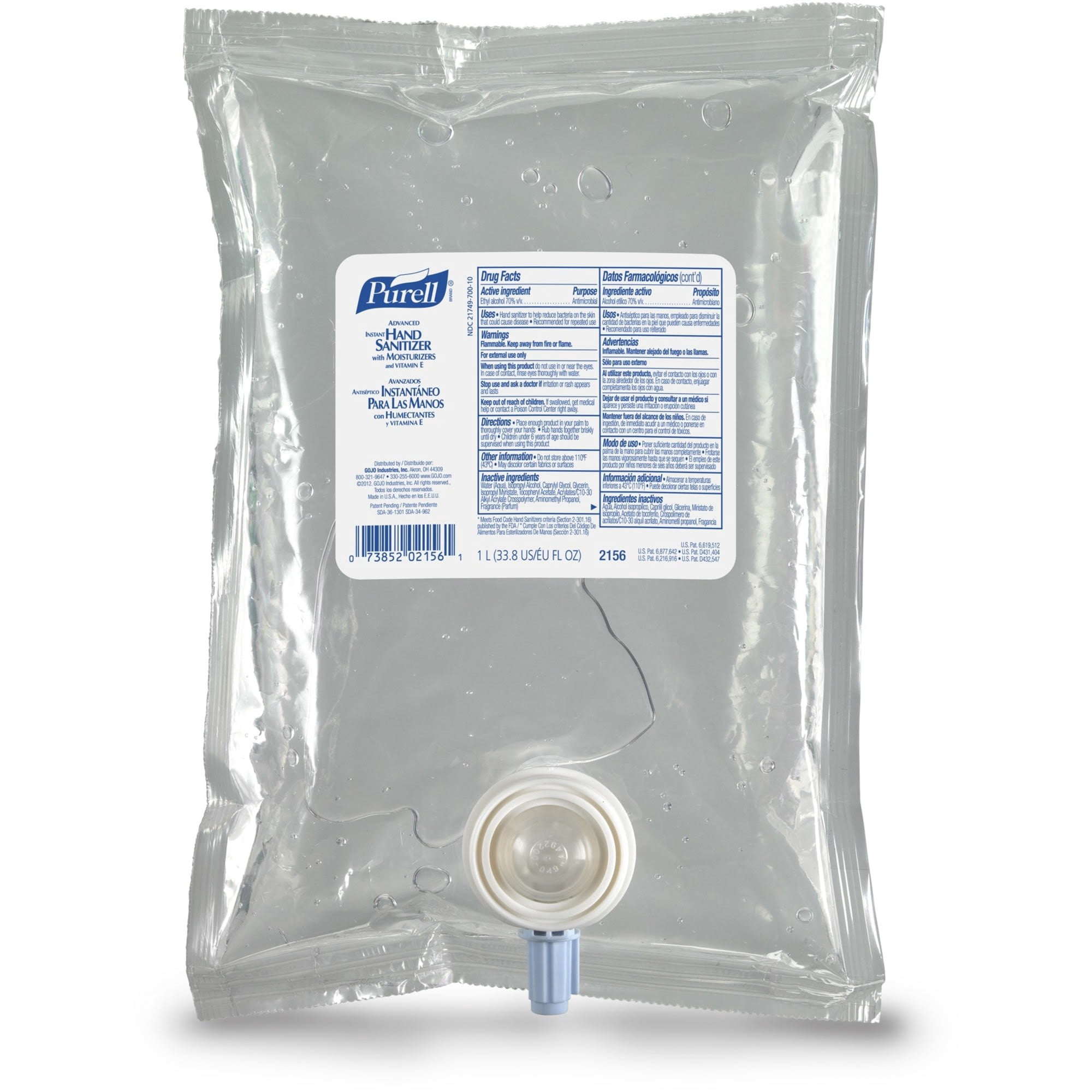 Purell Advanced Ethyl Alcohol Fruity Smell Hand Sanitizer 1,000 mL Refill Bag 1 Ct