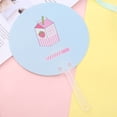thumbnail image 4 of 4pcs Children Colorful Fruit Prints Fan Handheld Fan Round Mini Hand Fan for Girl Summer Party (Mixed Style), 4 of 5