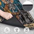 thumbnail image 3 of Salouo Coffee-Drinking Skull for Car Floor Mat Set of 4–Car Carpet Mats - Car Mats with Anti-Slip Backing & Driver Heel Pad Universal Fit for Cars, Trucks, SUVs, and Vans, 3 of 6