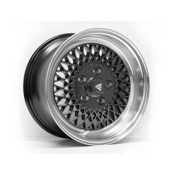 15 x 7 & 4x100 Bolt Pattern 38 mm Offset 72.6 mm Bore 92 Classic Line Black Wheel