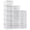White-15 Pack, variant on X-large Shoe StorBox 15 Packr Plastic Stackable Organizer For Closet Interlocking Design Container BSneakers Foldable Rack With Lids Black
