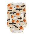 thumbnail image 5 of IMENGL Fashionable casual printed pullover with pockets plush, Gold M, Size M-4XL, 5 of 5