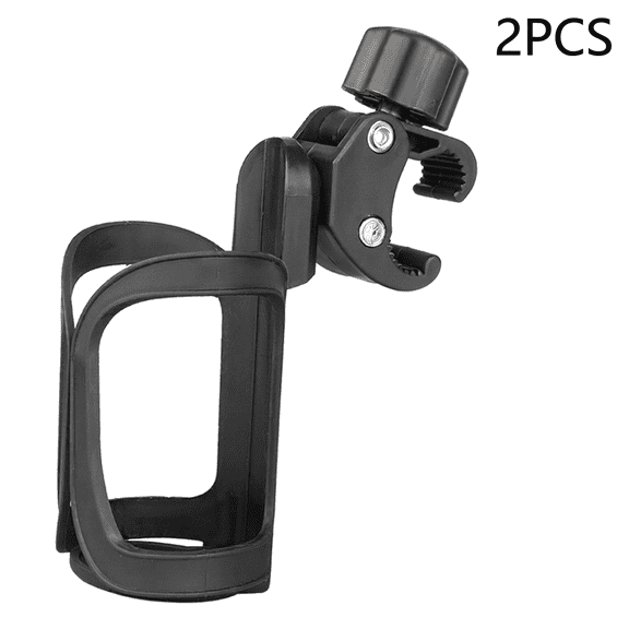 ROSEXIXI Bicycle Water Bottle Holder, 2 Pack Quick Release Bike Cup Holder, 360 Degree Rotating Universal Bottle Cage No Tools Required for Strollers Toddler Kids Bikes Sippy Cups and Walkers