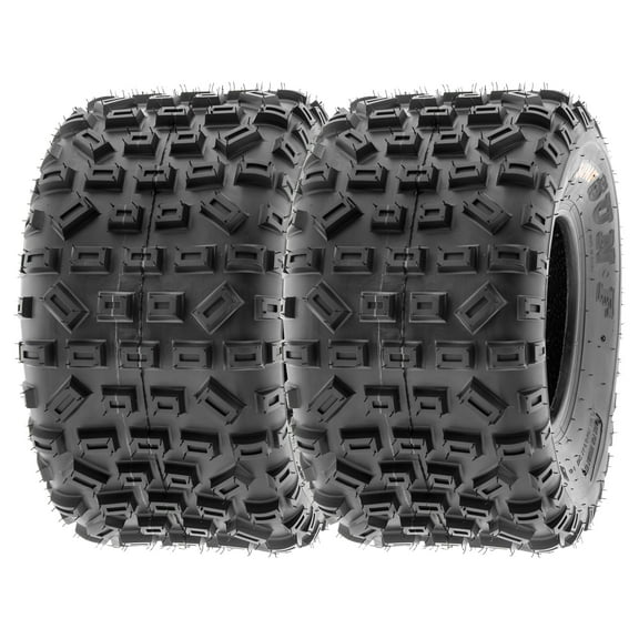 SunF ATV/UTV All Terrain Quad Tire 20x11-9 20x11x9 6 PR Tubeless A035 (Set of 2)