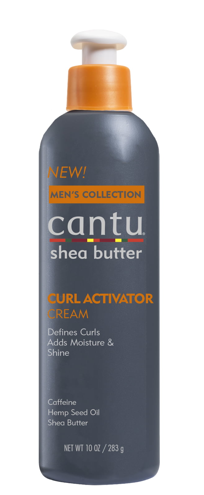 Cantu Men's Curl Activator Cream with Caffeine, Hemp Seed Oil, and Shea Butter, 10 oz.