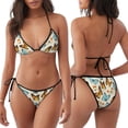 thumbnail image 6 of Zufioo Butterflies for Women's Bikini Set,High Elastic Swimsuit and Swim Trunks Two-piece Set-Removable Chest Pad,Strap Style,Pool and Beach Swimwear-Medium, 6 of 7