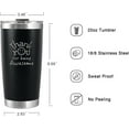 thumbnail image 6 of Thank You for Being Awesome 20oz Tumbler, Thank You Gifts, Inspirational Gifts for Employees, Coworkers, Teachers, Friends, Employee Appreciation & Administrative Day Gifts, Black, 6 of 7