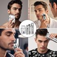 thumbnail image 5 of Rirool Hair Clipper Kit for Men, Professional Cordless Grooming Kit with Zero Gap T-Blade Trimmer, Foil & Nose Trimmer, 12 Guide Combs, LCD Display, 150-Min Runtime, Silver, 5 of 9