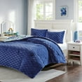 thumbnail image 3 of Home Essence Apartment Kayla Reversible Comforter Mini Set, Full/Queen, Navy, 3 of 6