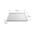 thumbnail image 2 of Kohler 9395-NY 60 x 60 in. Archer Alcove Shower Center Base Drain - Dune, 2 of 7