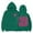 Dark Green, variant on Girls Coconut Palm Tree Hoodie Cute Tropical Graphic Printed Hooded Sweatshirt Beach Casual Long Sleeve Pullover Tops for Kids