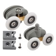 thumbnail image 3 of predolo Shower Door Rollers Glass Sliding Door Pulley Track Wheels Replacement Nylon Material Rollers Runners Pulleys Slide Set Suitable for Shower Steam Room Double Wheel 23mm, 3 of 8