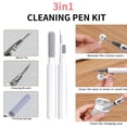 thumbnail image 3 of 2 in 1 Silicone Protective Skin Cover Compatible with AirPod 4 and AirTag,Anti-Scratch Anti-Lost GPS Tracker Cover Holder for Men Women with Cleaner Kit,Carabiner,2 PCS TPU Screen Protector, 3 of 6
