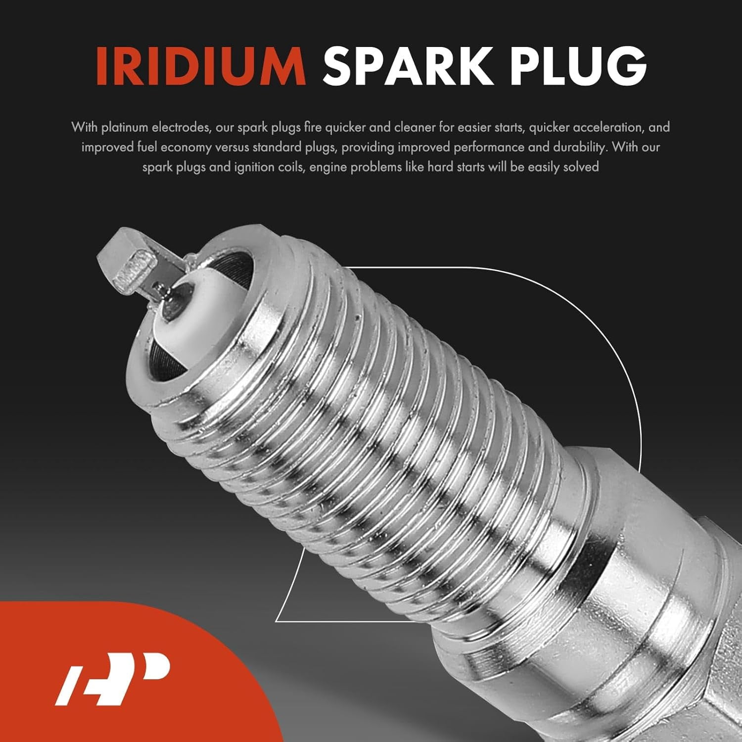A-Premium Set of 8 Ignition Coil Pack and Iridium Spark Plugs Compatible with Ford F-150 2010-2014, F-250 2011-2017, F-350 2011-2017, E-350 Super Duty 2017, 6.2L, Replace# CYFS12FP, 1403264117