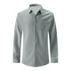 thumbnail image 4 of Blusa y camisa de manga larga con cuello vuelto para hombre, informal, de color liso, de manga larga, con bolsillos y botones, camisa de solapa a rayas, blusa de manga larga con cuello vuelto, blusa d, 4 of 9