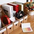 thumbnail image 2 of Kraft Paper Magazine Racks, Pack of 8 Magazine Racks Cardboard Magazine Rack File Holders for File Folders Stationery Office Supplies, 2 of 5