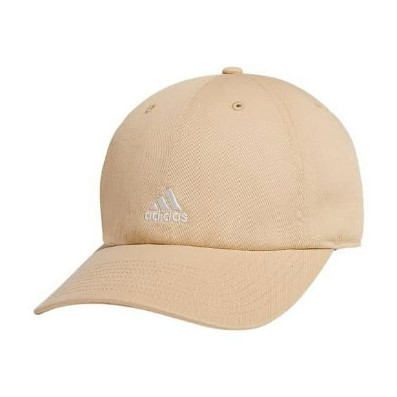 Adidas Women's Saturday Relaxed Strapback Adjustable Cap Baseball Hat Beige