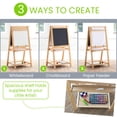 thumbnail image 5 of Little Partners Folding EZ Easel Two Sided A-Frame Paint Easel, Chalk Board and Magnetic Dry Erase Board with Paper Roll and Eraser - Folding Art Station Educational Tool for Toddlers - Natural, 5 of 10