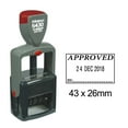 thumbnail image 1 of Printtoo Heavy Duty Dater Stamp With Approved By Text Self Inking Office Document Date Rubber Stamp-Black, 1 of 1