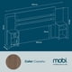 thumbnail image 3 of Cabecera Mobi Muebles con 2 buros integrados Modelo Verona Castaño, 3 of 3